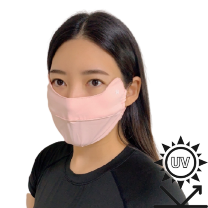 해피쇼핑 골프마스크 자외선차단 얼굴햇빛가리개 운동 등산 러닝 트레이닝 스포츠 안면 마스크, 블랙