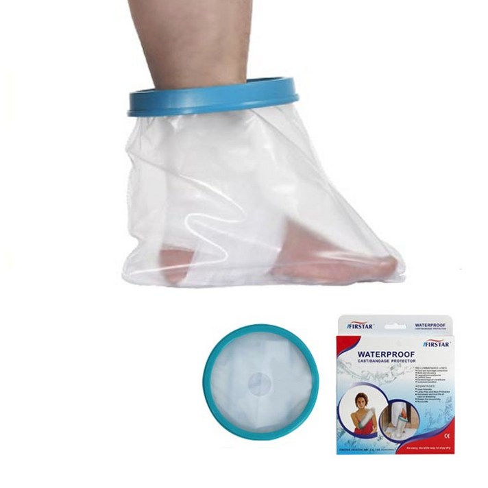 [투마이니]깁스 기브스 방수 목욕 샤워 커버 방수포 성인용발목S, 단품