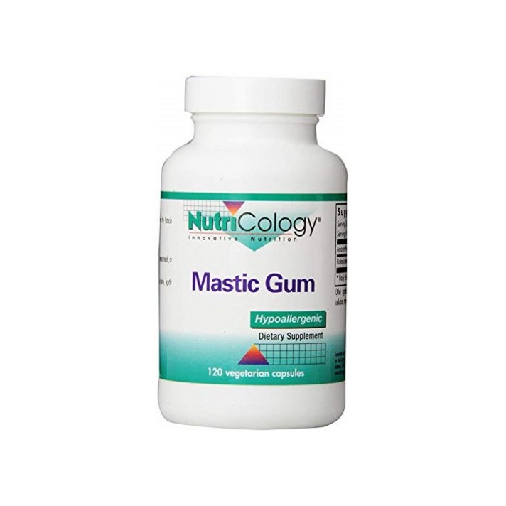 뉴트리콜로지 매스틱검 1000mg 120정 Nutricology Mastic Gum Vegetarian Capsules 120 Count, 단품