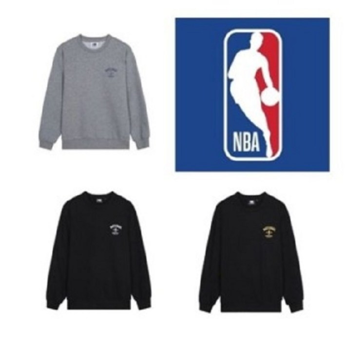 NBANC청주느바 NBA간절기 남녀공용스몰로고 맨투맨 N233TS955P