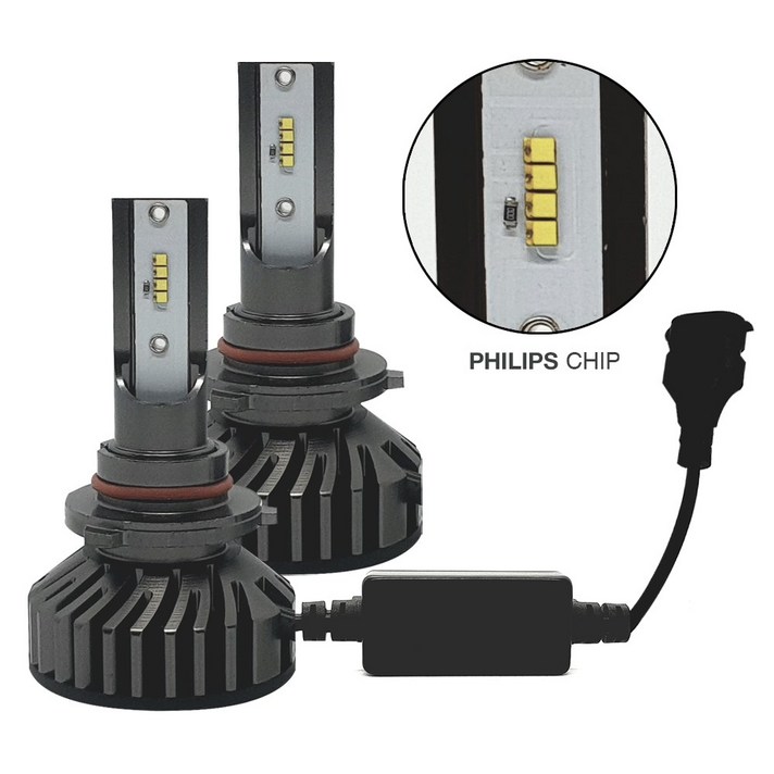 HCR 22000루멘 6500k 필립스칩 LED헤드라이트 헤드램프 전조등 안개등 전차종호환 H1 H3 H4 H7 H8 9005 9006 880 881 국내배송 확인, 9005(H10/HB3호환)