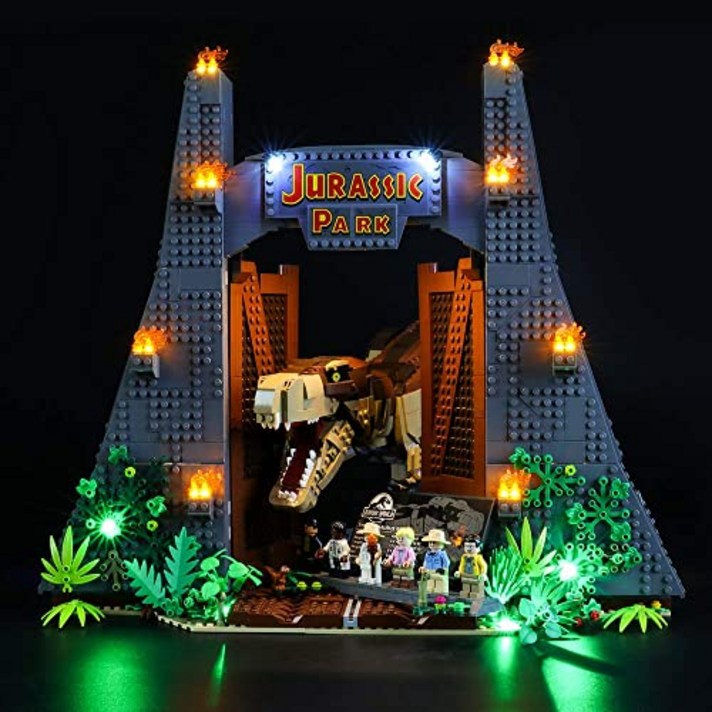 NMT (Jurassic World Jurassic Park : T. rex Rampage) 빌딩 블록 모델 용 조명 세트-Lego 75936 - P0892082MJRSYB2, 기본