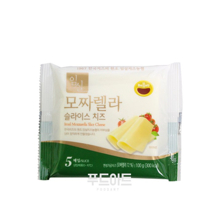 임실치즈 임실모짜렐라슬라이스치즈20g5장 신선포장무료 가온치즈, 1봉, 100g