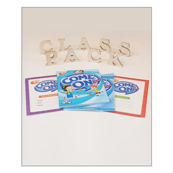 Come On Everyone 4 : Class Pack (Student Book + Workbook + Word book + Test