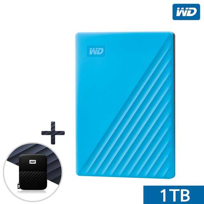 WD NEW MY PASSPORT 외장하드 1TB 2TB 4TB 5TB, 블루