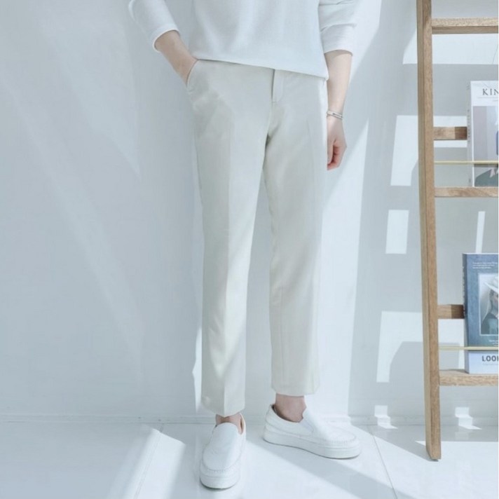 데일리 9부 뒷밴딩 슬랙스