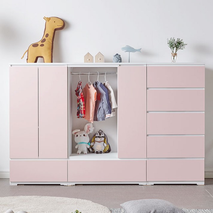 공간철학 키즈 서랍장 주니어장 아기옷장 베이비장 세트, 화이트(베이비장세트)