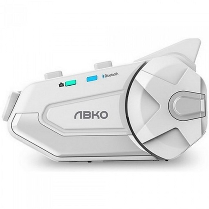 ABKO Tplex 헬멧 전방 FHD 방수 블루투스 실버화이트