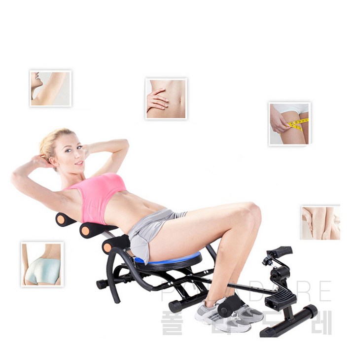 폴라도레 윗몸일으키기 기구 바닥의자 싯업벤치 보드 롤링체어 +(Y), SS-0132-04-D타입