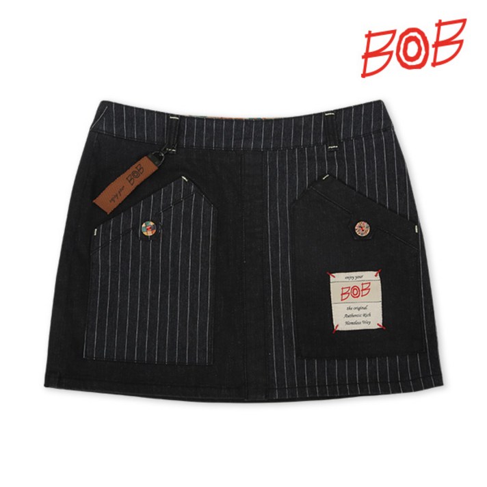 비오비 BOB 여성 스트레치 데님 큐롯스커트 - GBS2PQ520