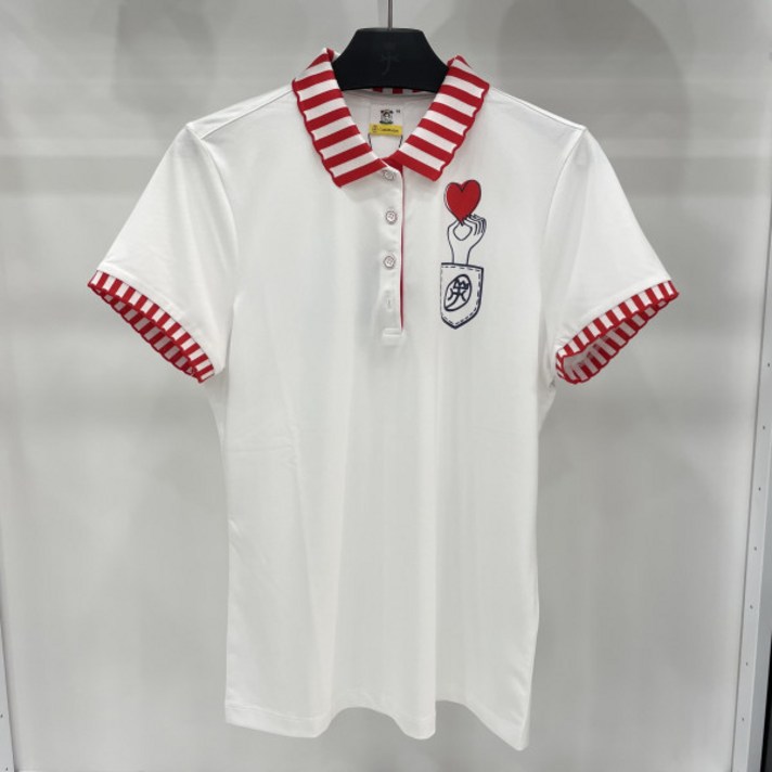 까스텔바작 여성골프웨어 S/S 여성 기능성 캐주얼 반팔 티셔츠 BG8M-TS701-WH