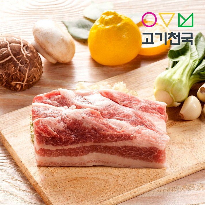 고기천국 삼겹살(보쌈용) 400g, 1팩