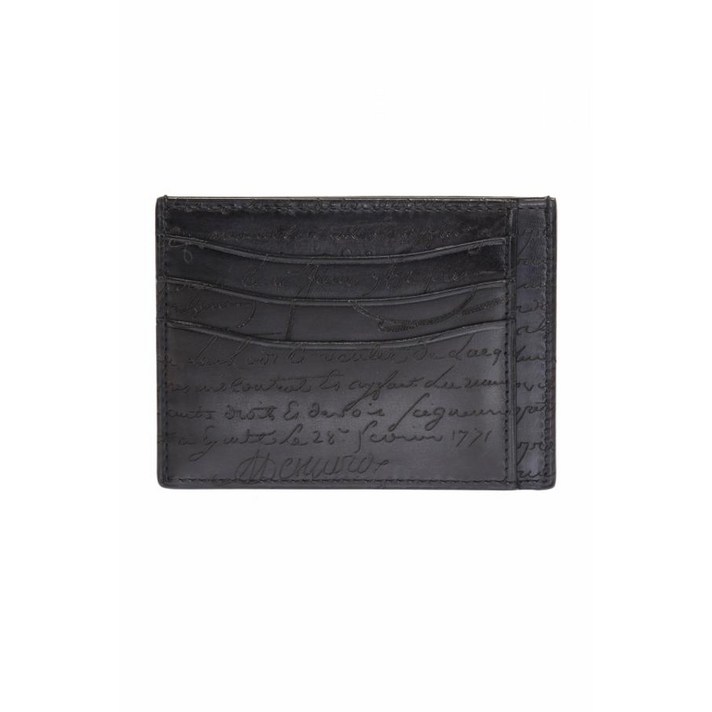 Berluti Bambou Tetris 가죽 Card Holder N083775 0-NERO 150불 이상 주문시 부가세 별도