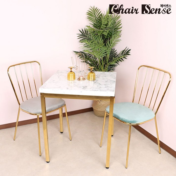 체어센스 다비드600x600 카페 업소용 골드테이블, 다비드_대리석화이트