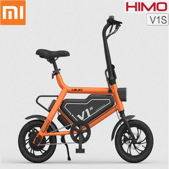 에이로봇 HIMO 샤오미 전동자전거 소형 전기바이크 접이식 V1S, 라이트오렌지