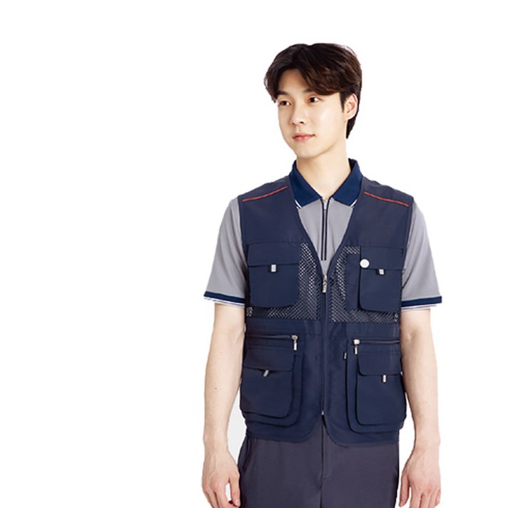 에이스유니폼몰 메쉬 작업조끼 낚시조끼 여름조끼 경량조끼 남성조끼 여성조끼 남여공용 조끼 등산조끼 1001-1