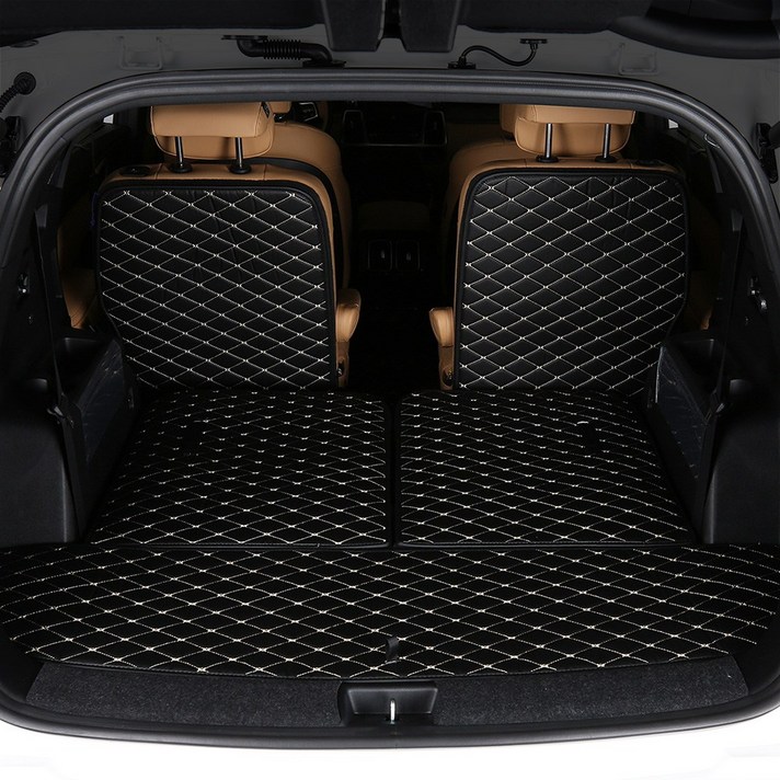 [모트라이너] 퀼팅 가죽 차박 자동차 트렁크 매트+2열 등받이, 쉐보레, 트레일블레이저 (20년1월~)_GD140