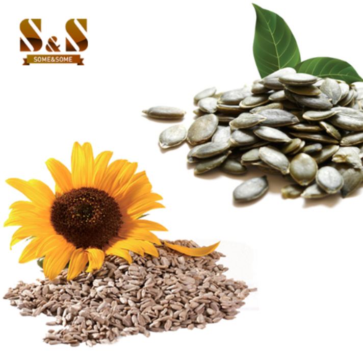 썸앤썸 맥반석에 구운 호박씨 1kg+구운 해바라기씨 1kg, 구운호박씨1kg+구운해바라기씨1kg