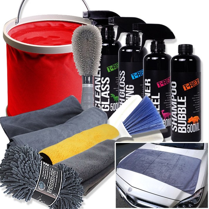 실속 셀프 세차용품 세트 11종 자동차 차량 실내 내부