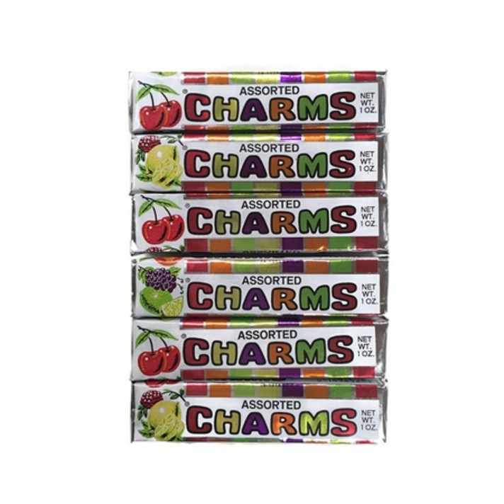 Charms 모듬 참 캔디 1온스. 롤 (6개 세트), 상세 설명 참조0