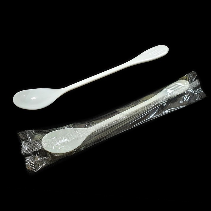 일회용 머들러 스푼 16cm 100개 개별포장, 1개