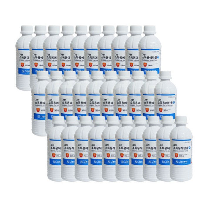 그린제약 소독용 에탄올 250ml, 30개