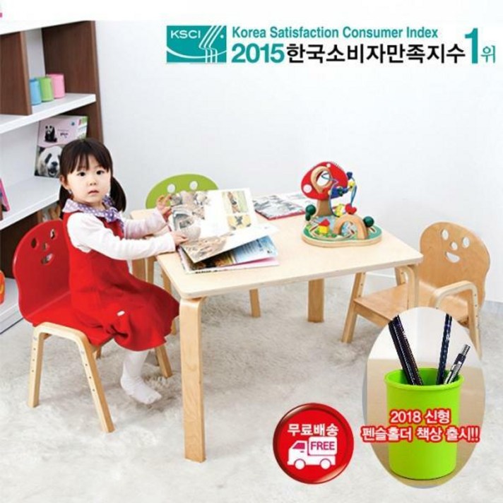 NEW 뉴 비카책상세트(책상+의자1개)유아/이케아/학교, 유아사각:그린