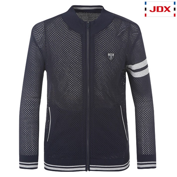 제이디엑스 JDX골프스포츠 (남성)소매 더블라인포인트 스카시 풀집업_X2QSSCM02-DG