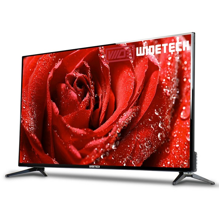 와이드테크 50인치TV 4K LED UHD TV HDR WT500UHD 무결점, 자가설치, 스탠드형