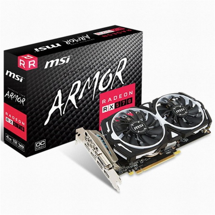 MSI 라데온 RX 570 아머 OC D5 4GB 그래픽카드, 라데온 RX 570 아머 OC D5 4GB 그래픽카드/5701