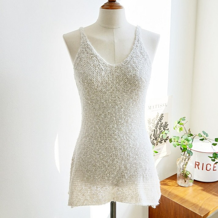 바이쏭 니트 나시 원피스  2color