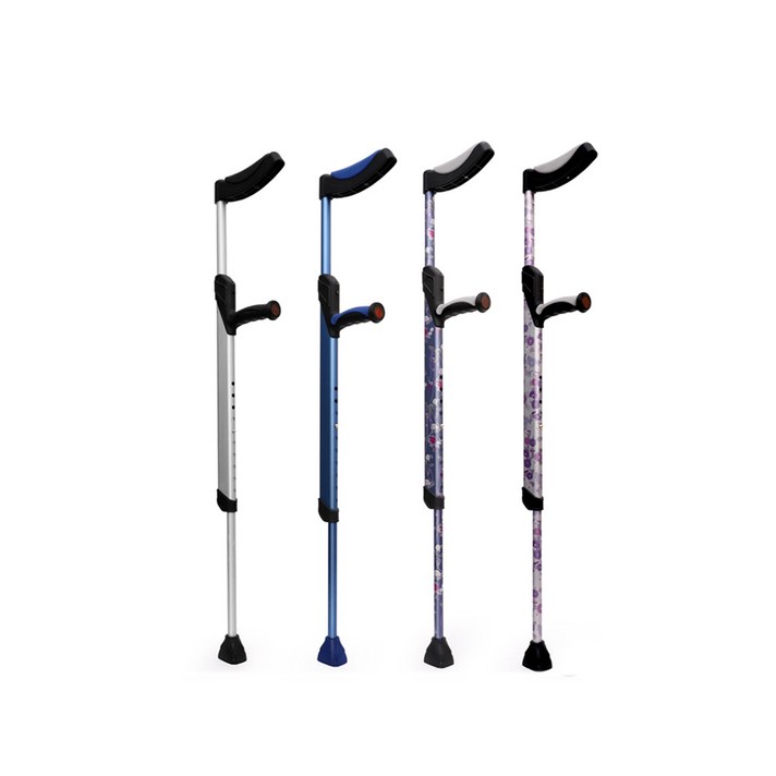 라온아띠 환자용목발 KCS-116 엘보클러치 20단계조절, KCS-116G(회색)