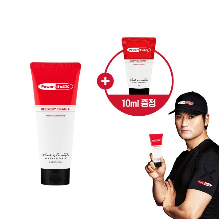 박찬호 파워풀엑스 리커버리 크림, 100ml+10ml(2ml*5)