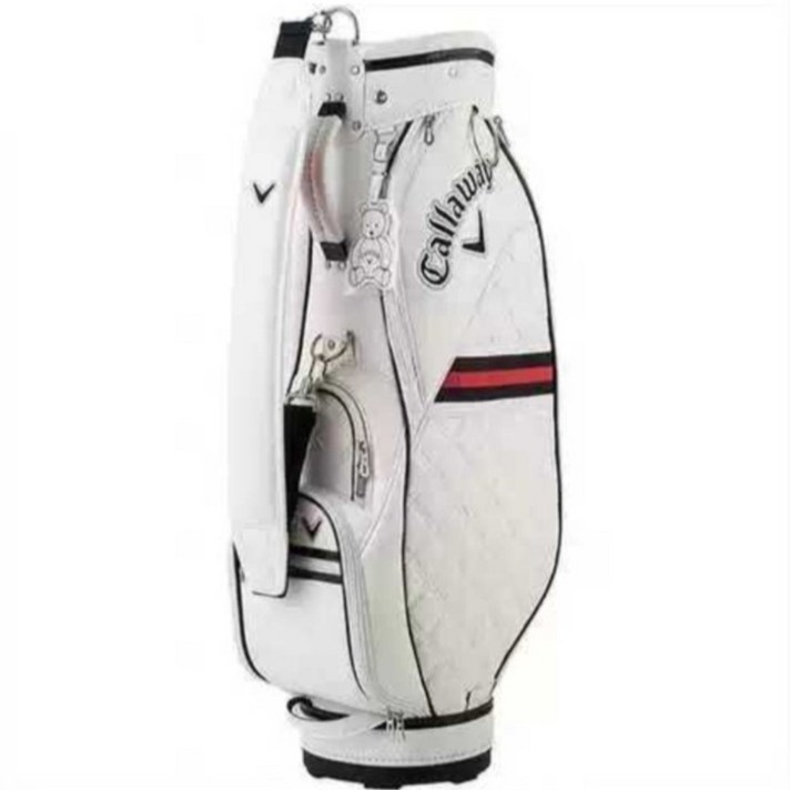 캐디 백 골프 남성 여성 여자 스탠드 가방 경량 캘러웨이 골프 입문 골린이 부모님 선물, 화이트
