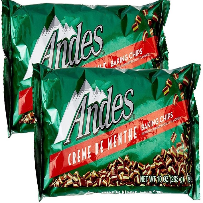Andes 민트 초코 제빵 쿠키 베이킹 칩 283g 2팩