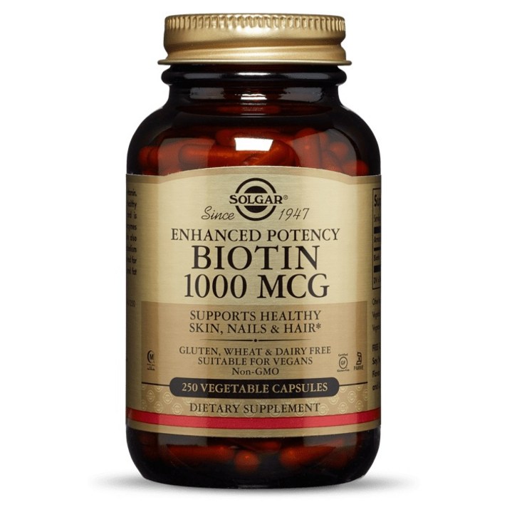 솔가 비오틴 1000mcg 베지터블 캡슐, 250개입, 1개