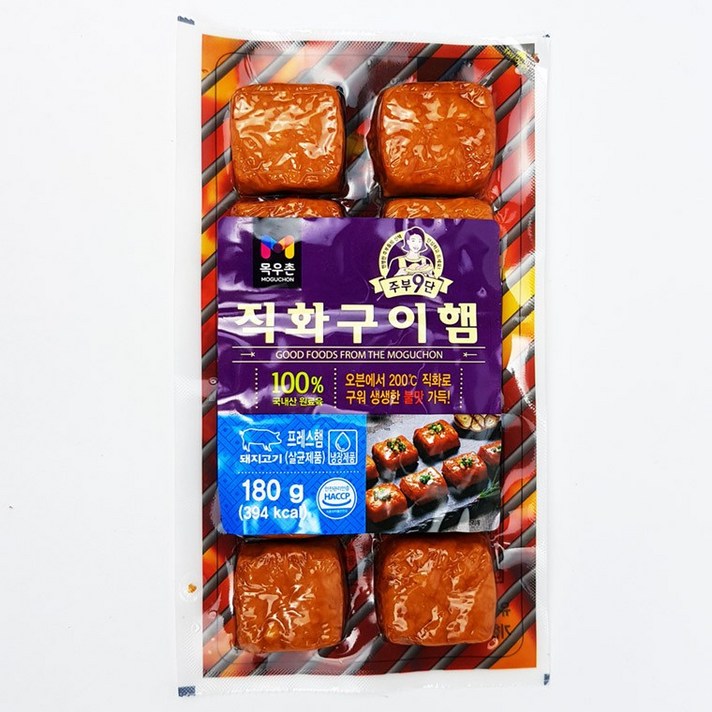 써니s 식품 IN 목우촌 2839 주부9단 직화구이햄 180g, 단품 단품