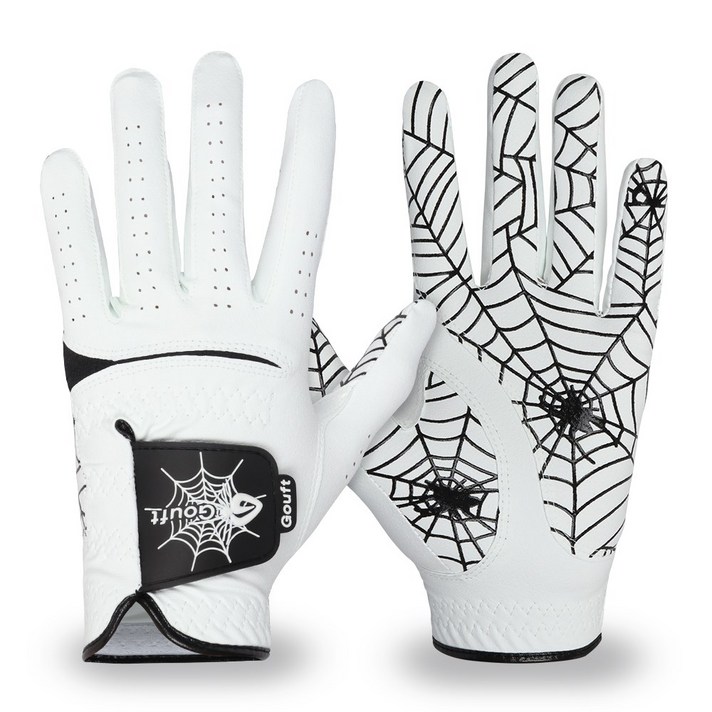 고프트 스파이더웹 골프장갑 화이트 에디션 블랙, 왼손착용