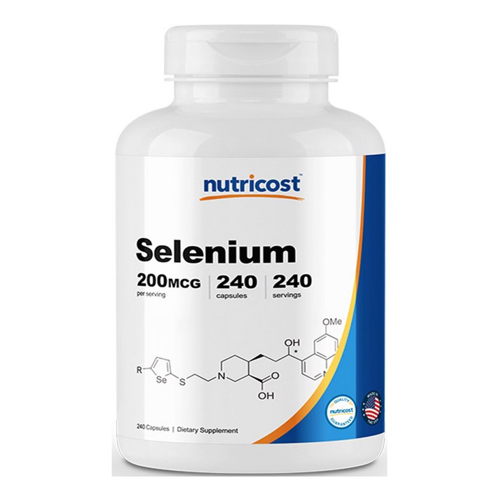 뉴트리코스트 셀레늄 240 캡슐 1병 1서빙 200mcg 240회분 Selenium Capsules [200 MCG] [240 CAPS]