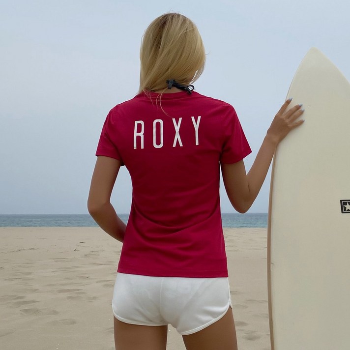 록시 여성 루즈핏 반팔 래쉬가드 RX684MWT