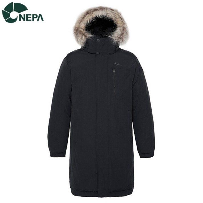 NEPA 네파 남성 커넥트 롱 덕다운자켓 블랙 7G72072