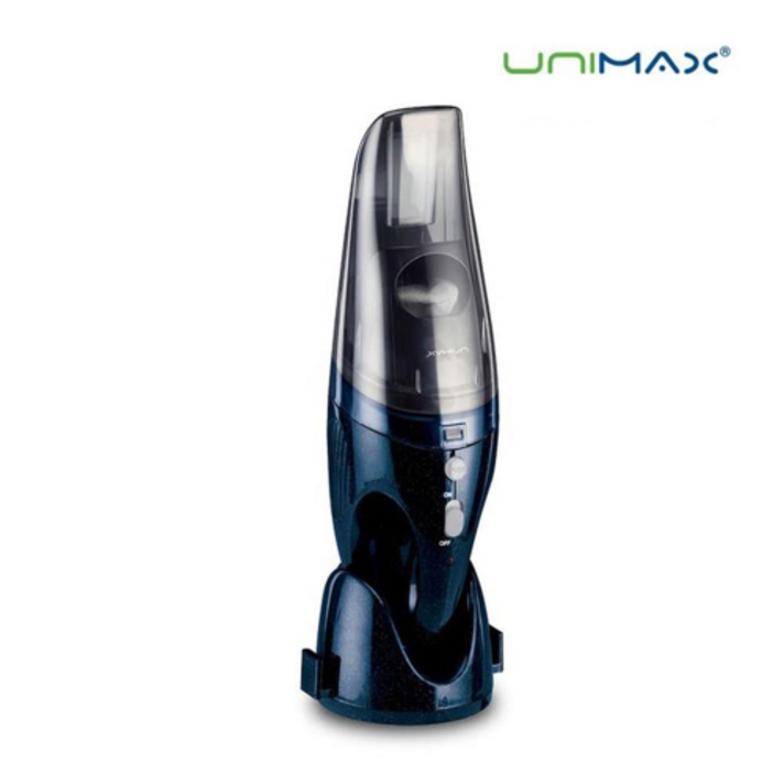 유니맥스 충전식 핸디형 무선청소기 UVC-1688 3종노즐 건식 습식 청소기