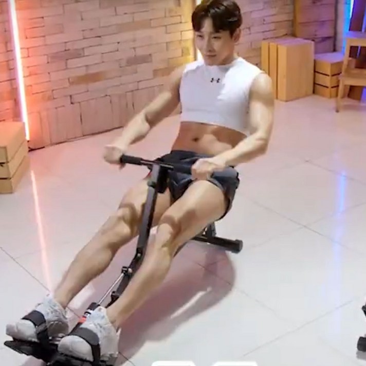 뱃살 걱정 끝! 전신 근력운동+유산소 이예영의 엑스킹 로잉머신, 본품