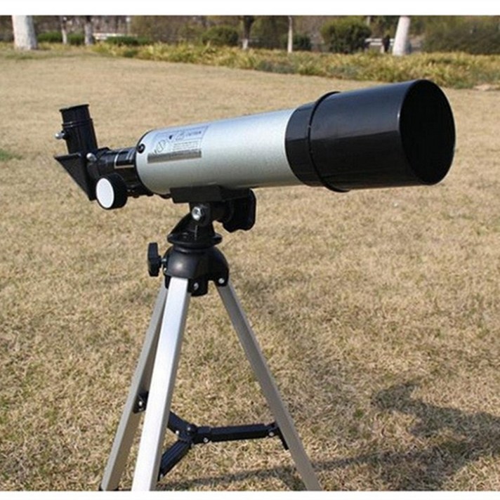 (무료배송) 어린이 망원경 추천 높은 품질 360/50mm Monocular 천문 망원경 삼각대와 야외 스포팅 Telescopio 어린