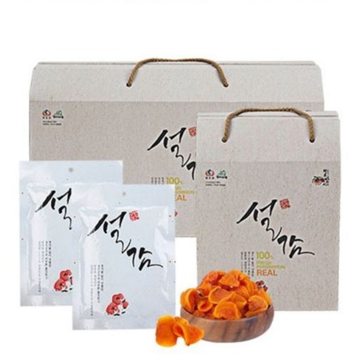 청춘원 설감 청도 감말랭이 설날 선물세트 감말랭이 8봉 / 18봉, 55g X 8봉