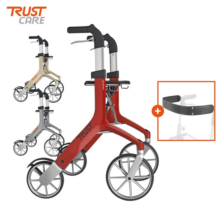 노인보행보조기 트러스트케어 렛츠플라이 실버카, Grey