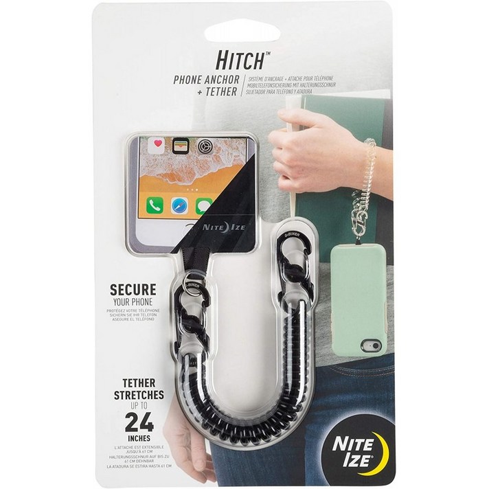 히치 폰 앵커 + 테더-Black Tether / Black MicroLock, 1, 단일상품