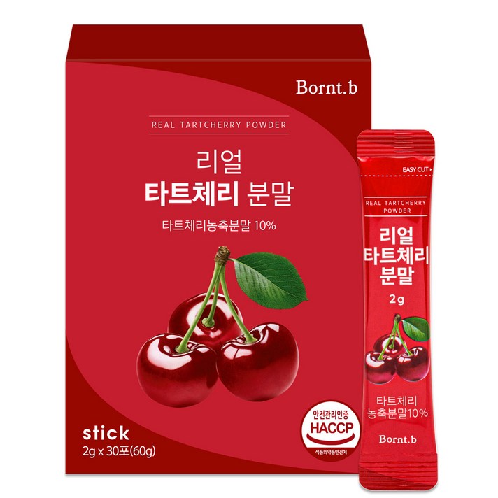 몽모랑시 타트체리 분말 스틱 타르트체리 가루 103곡류효소 함유 30포, 1박스 총 30포