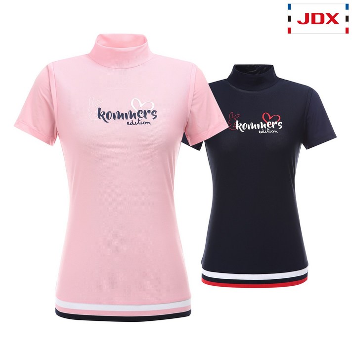 [JDX] 여성 메쉬몸판 하이넥 티셔츠 2종 택1 (X1RMTSW61)
