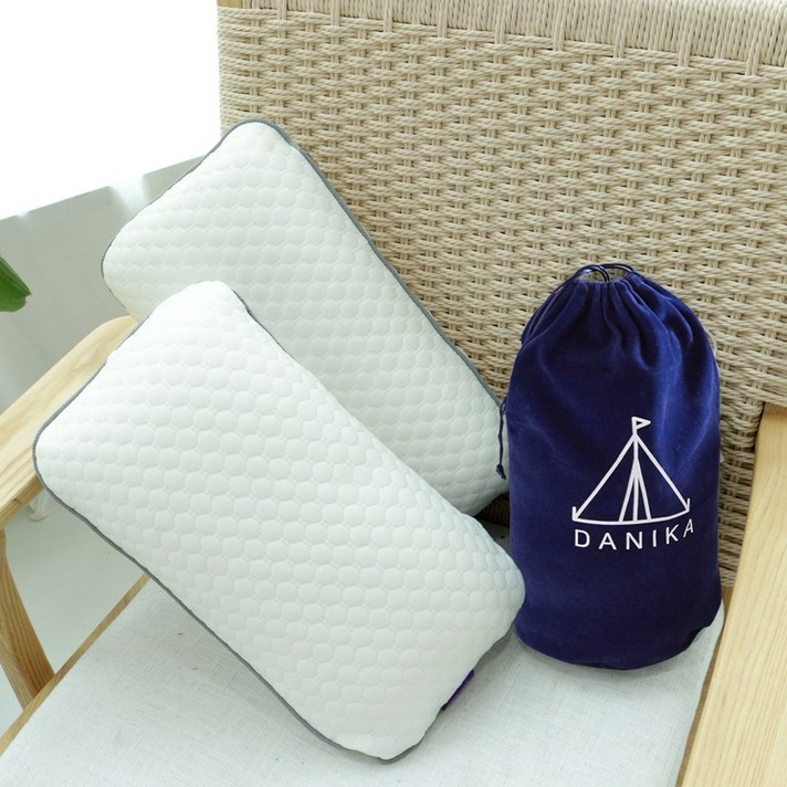 다니카 캠핑베개 휴대용 여행용 롤업 메모리폼베개